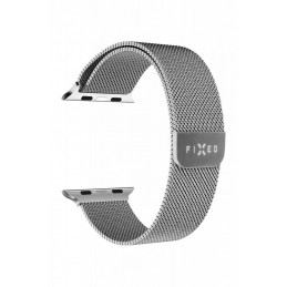 FIXED szíj rozsdamentes hálóval Apple Watch 38/40mm órához, ezüst