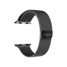 FIXED Mesh Strap for Apple Watch 38/40/41mm, Fekete, Okosóra kiegészítő