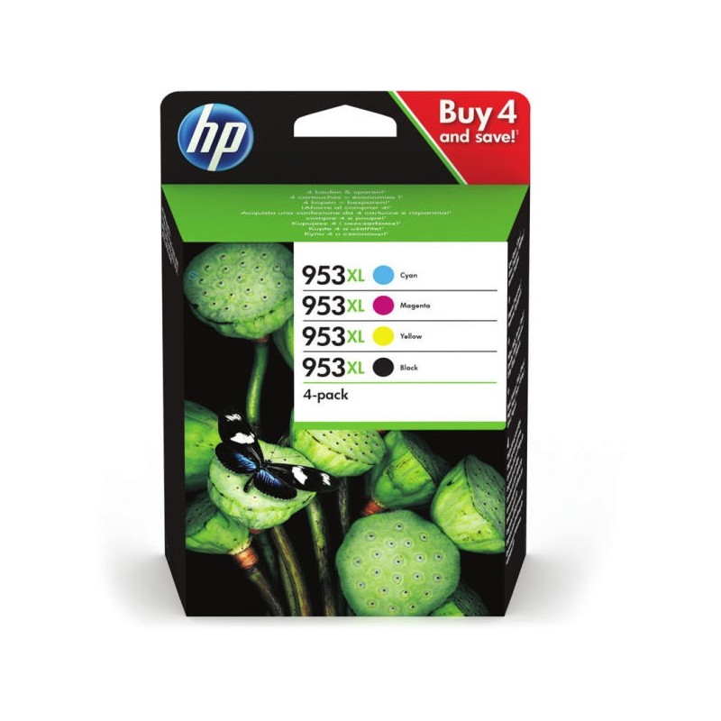 HP 3HZ52AE No.953XL eredeti tintapatron multipack (BK/C/Y/M)