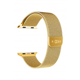 FIXED Mesh Strap for Apple Watch 42/44/45mm, gold, Okosóra kiegészítő