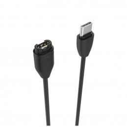 FIXED USB-C töltőkábel Garmin Fenix 5/6/7/7X, Epix, Venu 2/3, Vívoactive 3/4/5 okosórákhoz, fekete
