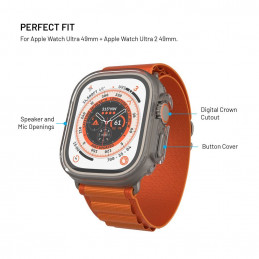 FIXED tok védő üveggel Apple Watch Ultra 49mm/Ultra 2 49mm, átlátszó
