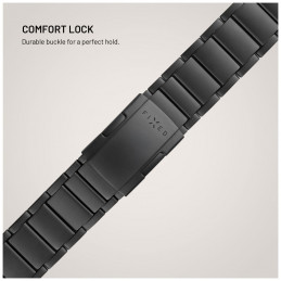 FIXED Titán óraszíj Apple Watch 44/45/46/49mm okosórához, fekete