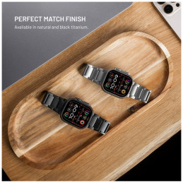 FIXED Titán óraszíj Apple Watch 44/45/46/49mm okosórához, natural titanium