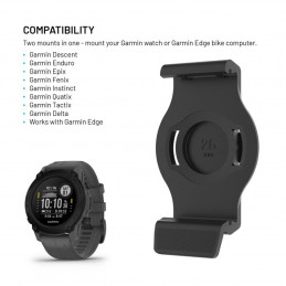 FIXED Dock for Garmin 26mm Black