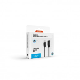 FIXED USB-C csatlakozású okosóra töltőkábel Garmin Forerunner/Fenix/Venu/Vívoactive/Instinct készülékhez 2m, fekete
