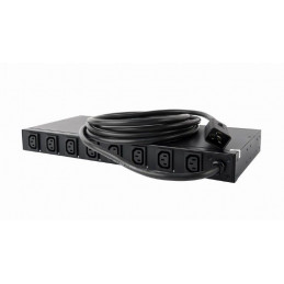 Gembird EG-PDU-007 Per-outlet-metering Power Distribution Unit Black
