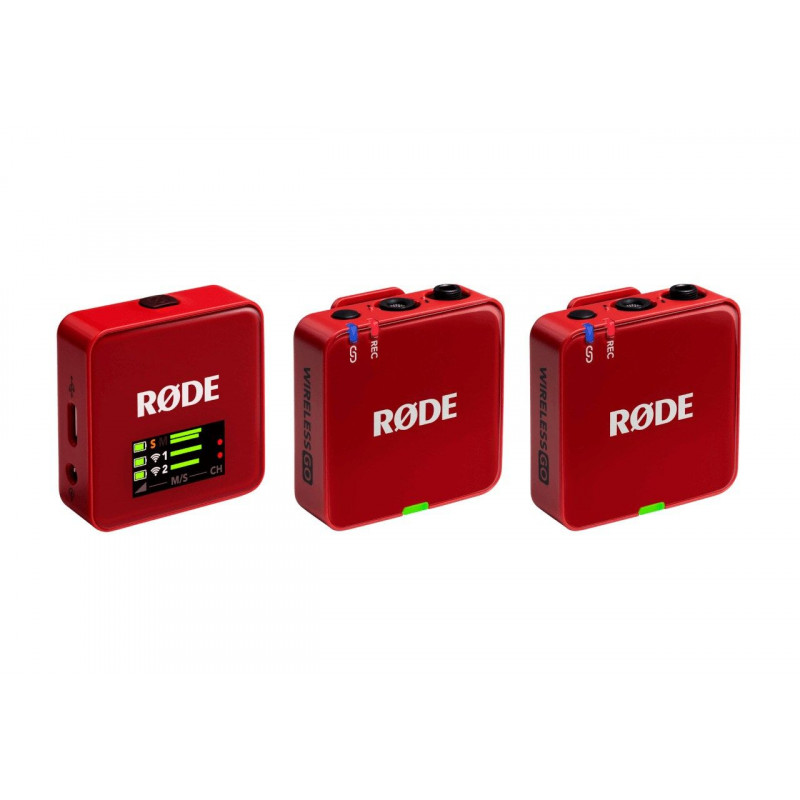 Rode Wireless GO III Compact Wireless Microphone System Red