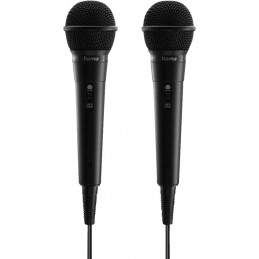 Hama Karaoke Microphone Set Black