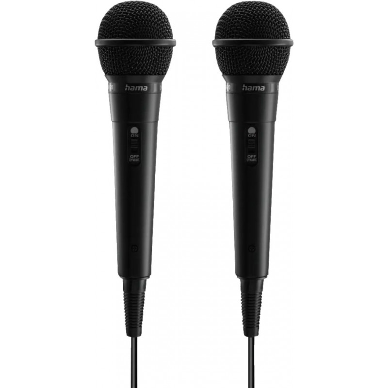 Hama Karaoke Microphone Set Black