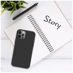FIXED Story hátlap Honor 400 Lite készülékhez, fekete