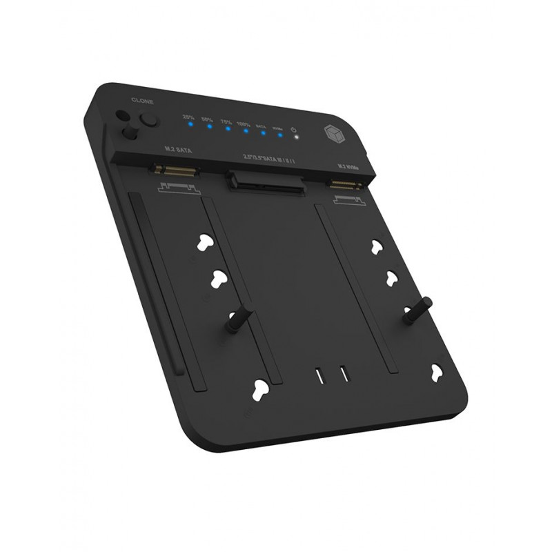 Raidsonic IcyBox IB-2915MSCL-C31 CloneStation & DockingStation for M.2 NVME & SATA 2.5”/3.5” SSD/HDD