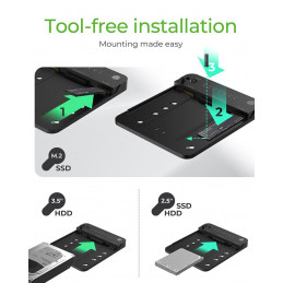 Raidsonic IcyBox IB-2915MSCL-C31 CloneStation & DockingStation for M.2 NVME & SATA 2.5”/3.5” SSD/HDD
