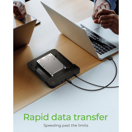 Raidsonic IcyBox IB-2915MSCL-C31 CloneStation & DockingStation for M.2 NVME & SATA 2.5”/3.5” SSD/HDD