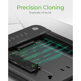 Raidsonic IcyBox IB-2915MSCL-C31 CloneStation & DockingStation for M.2 NVME & SATA 2.5”/3.5” SSD/HDD