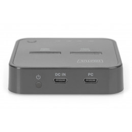 Digitus Dual M.2 NVMe SSD Docking Station with Offline Clone Function USB-C Black