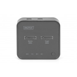 Digitus Dual M.2 NVMe SSD Docking Station with Offline Clone Function USB-C Black