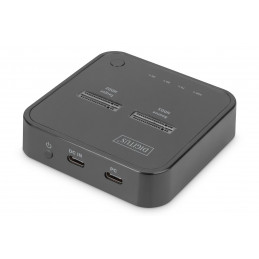 Digitus Dual M.2 NVMe SSD Docking Station with Offline Clone Function USB-C Black