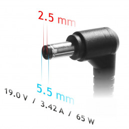 Akyga AK-ND-01 19V / 3,42A 65W 5,5x2,5mm univerzális hálózati notebook töltő