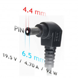 Akyga AK-ND-20 19,5V / 4,7A 92W 6,5x4,4mm Sony hálózati notebook töltő