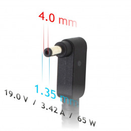 Akyga AK-ND-55 19V / 3,42A 65W 4x1,35mm univerzális hálózati notebook töltő