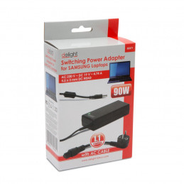 Delight 55371 19V / 4,74A 90W 5,5x3mm Samsung hálózati notebook töltő