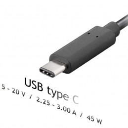 Akyga AK-ND-60 5-20V / 3A 45W Type-C univerzális hálózati notebook töltő