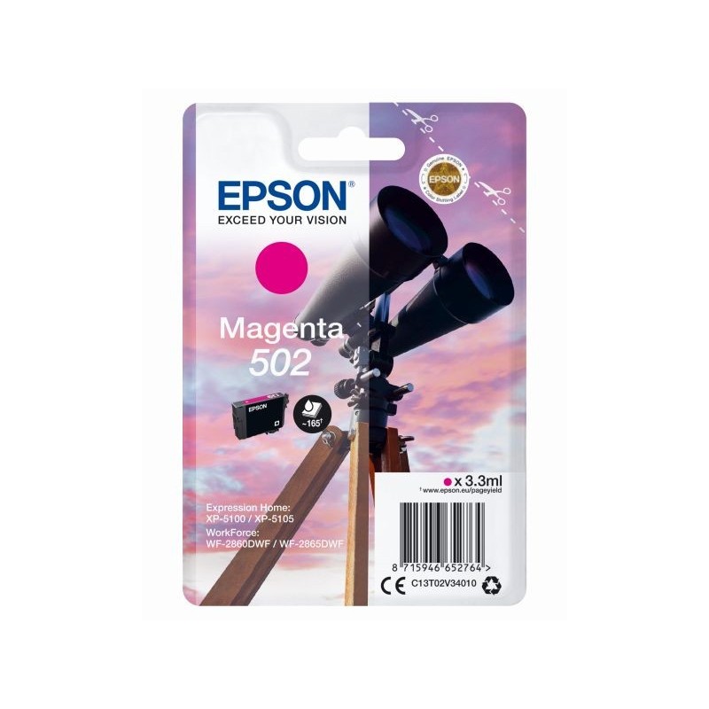 Epson T02V3 magenta eredeti tintapatron