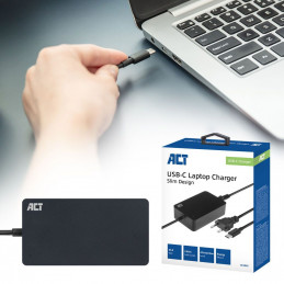 ACT AC2005 20V / 3,25A 65W Type-C univerzális hálózati notebook töltő
