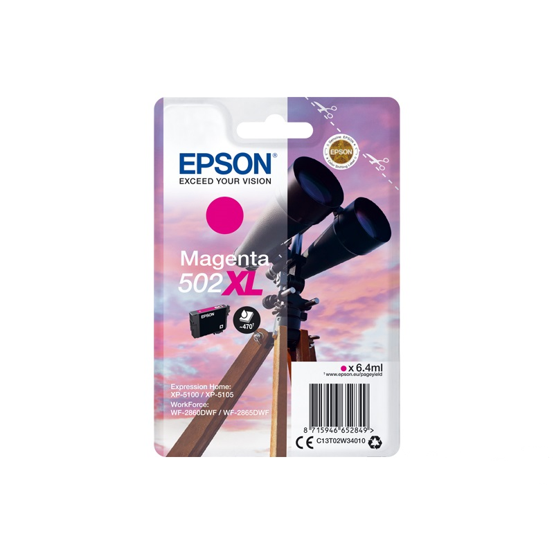 Epson T02W3 (502XL) magenta eredeti tintapatron