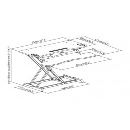 Digitus DA-90380-1 Ergonomic Workspace Riser
