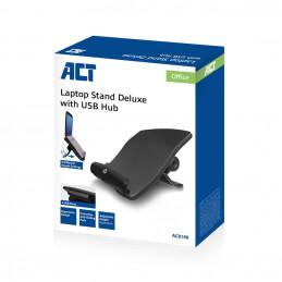 ACT AC8100 Laptop állvány 17" méretig állítható magasság (6 pozícióban) 4 portos hub