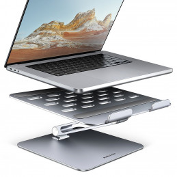AXAGON STND-LQ Alumínium HQ állvány 16"  laptopokhoz Állítható magasság és szög