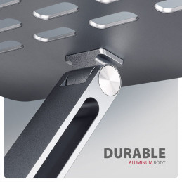 AXAGON HMC-STND Többportos USB-C 5Gbps hub és alumínium állvány laptopokhoz