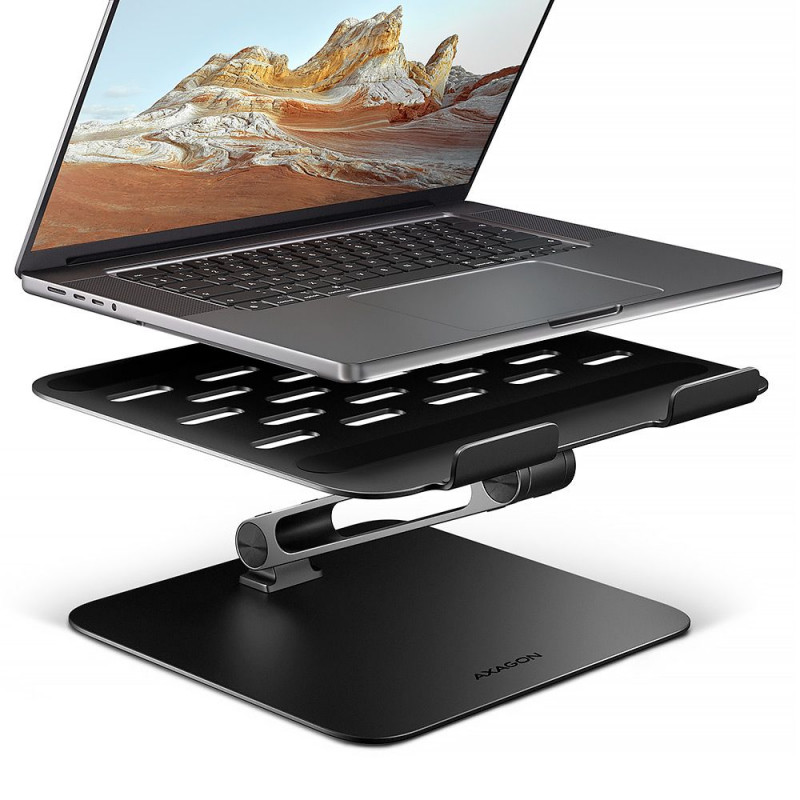 AXAGON STND-LQB stand for notebooks and tablets Black