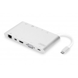 Digitus 11in1 Universal Docking Station Silver