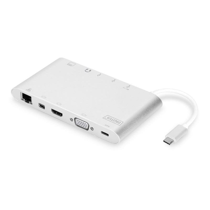 Digitus 11in1 Universal Docking Station Silver