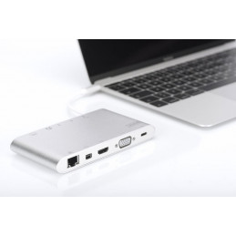 Digitus 11in1 Universal Docking Station Silver