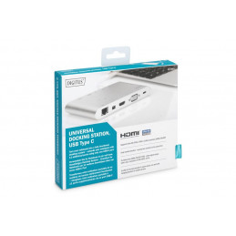 Digitus 11in1 Universal Docking Station Silver