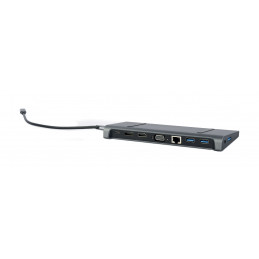 Gembird A-CM-COMBO9-02 USB Type-C 9-in-1 Multi-Port Adapter Space Grey