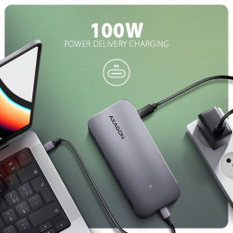 AXAGON HMC-12GM2 USB-C 10Gbps GEN2COMBO 12in1 hub