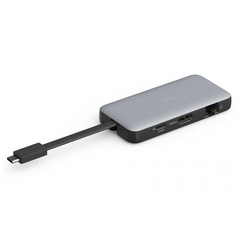 Digitus 7in1 USB-C Travel Docking Station Silver