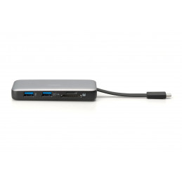 Digitus 7in1 USB-C Travel Docking Station Silver
