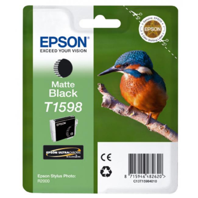 Epson T1598 matt fekete eredeti tintapatron