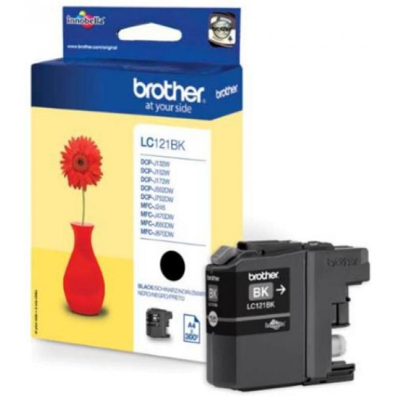 Brother LC121 fekete eredeti tintapatron