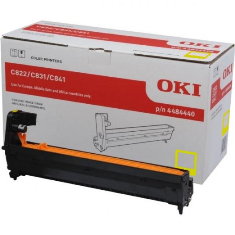 Oki [C-822,C-831,C-841] sárga eredeti dobegység (44844405)