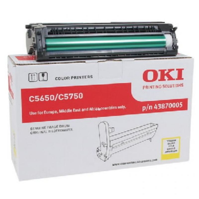 Oki [C-5650, C-5750] sárga eredeti dobegység (43870005)