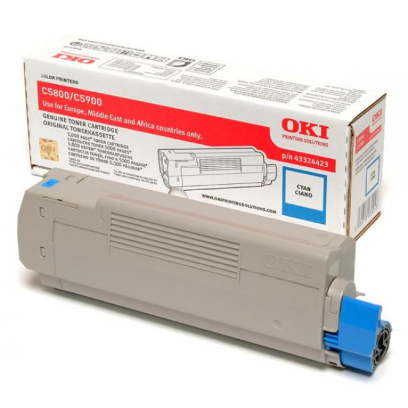Oki [C-5800,5900] kék eredeti toner (43324423)