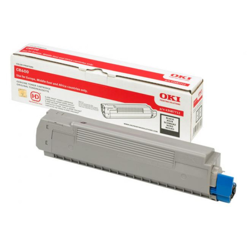 Oki [C-8600] fekete eredeti toner (43487712)