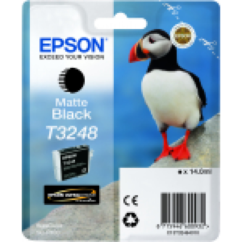 Epson T3248 matt fekete eredeti tintapatron